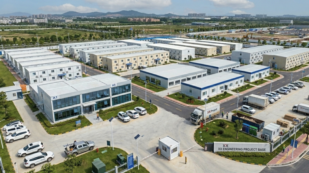 Container house and modular building solutions for labor camps, worker accommodation, construction site offices and temporary project facilities