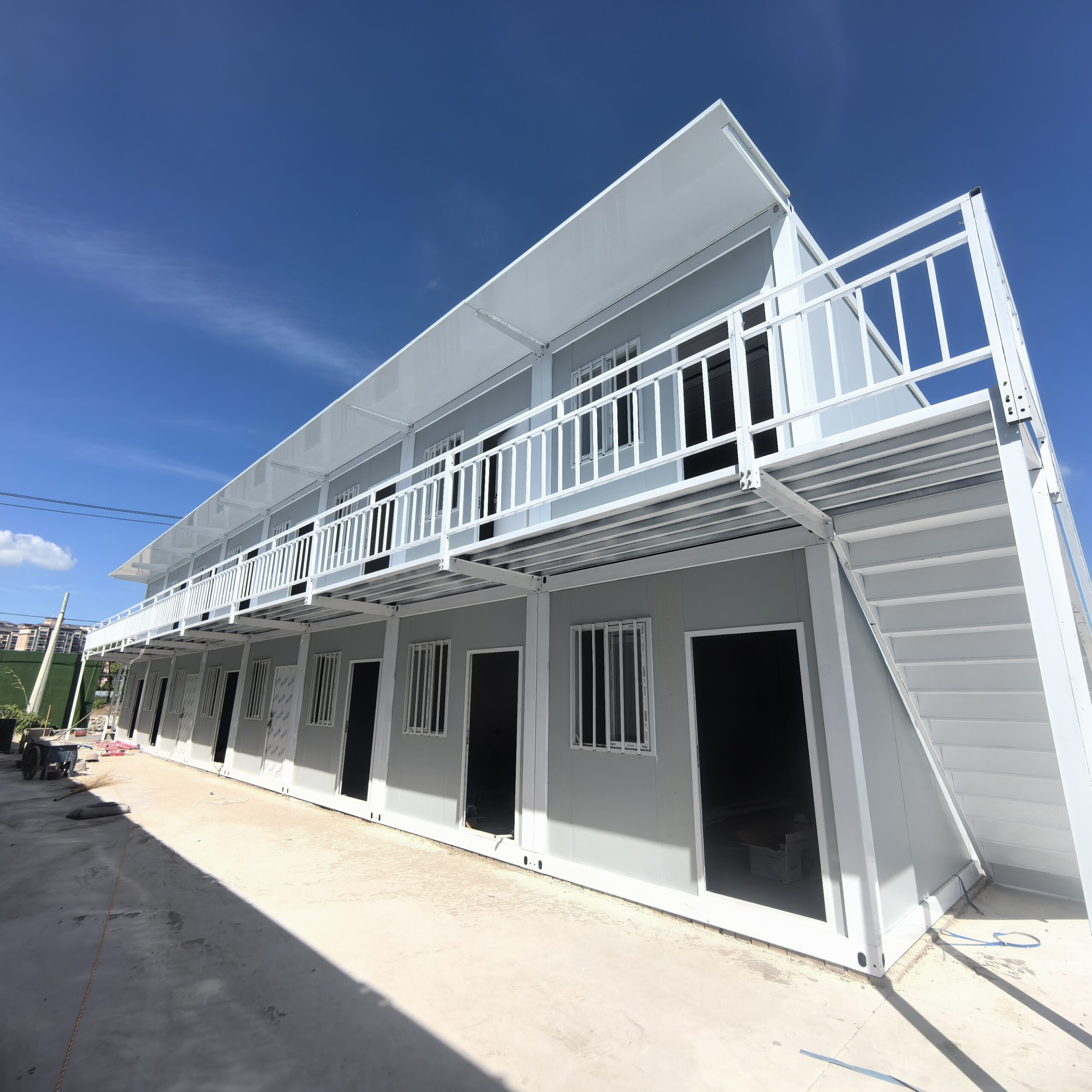Two-storey prefab house used for worker accommodation and camp buildings
