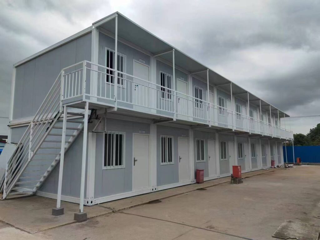 two story container house for labor camp accommodation