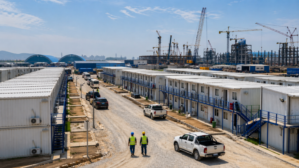 worker accommodation construction industrial projects banner