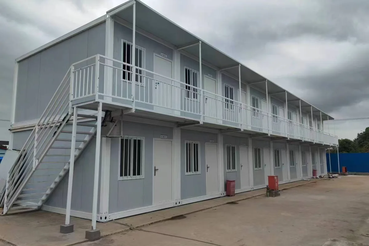 Philippines Container House Project completed container house project for site office and worker accommodation