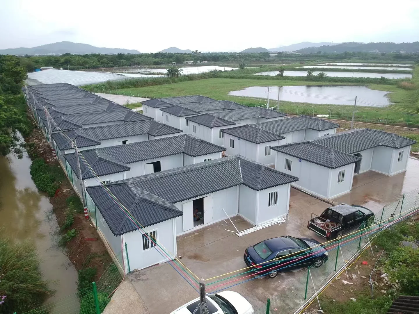 Prefab house for dormitory and camp building applications