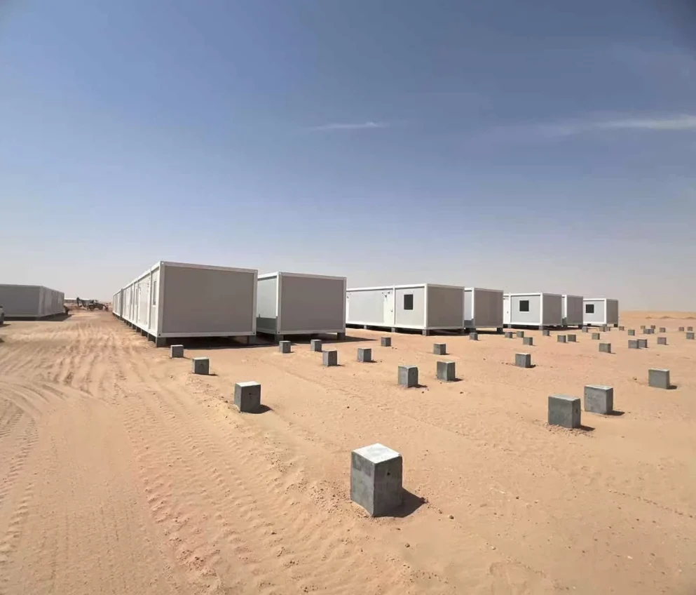 Saudi Arabia Modular Dormitory Project Container house camp project for labor accommodation in Saudi Arabia