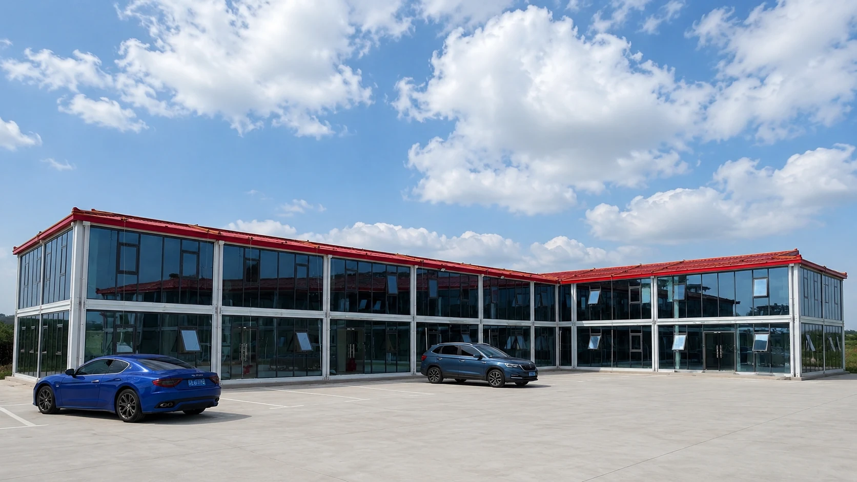 Shanghai Qingpu modular camp with dormitories and project office