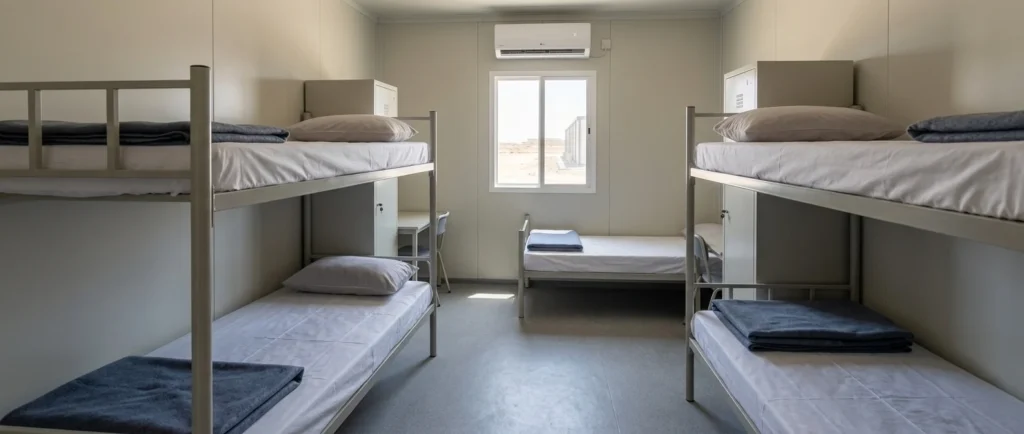 How to Plan Worker Accommodation for 100, 200 or 300 Workers worker accommodation dormitory interior bunk beds