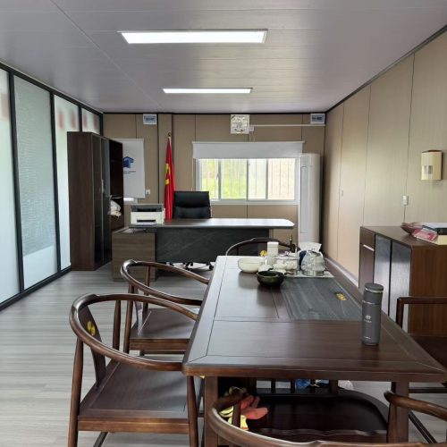 modular site manager office interior