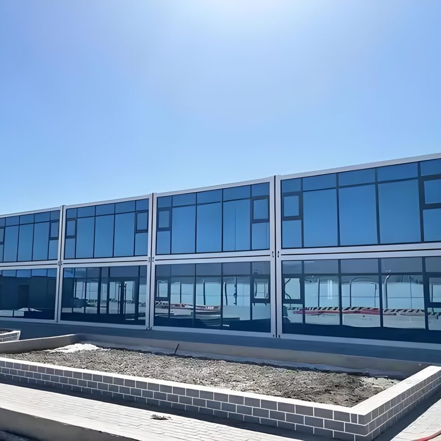 Two-storey modular site office building for construction project sites